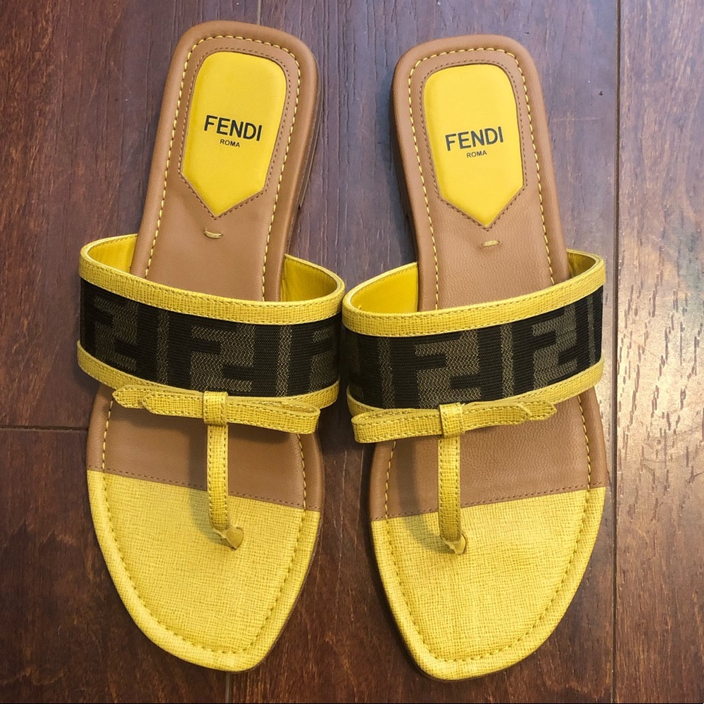 Fendi Zucca Print Sandals